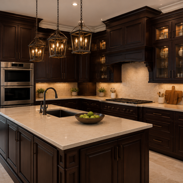Galaxy Truffle Kitchen Cabinet Collection