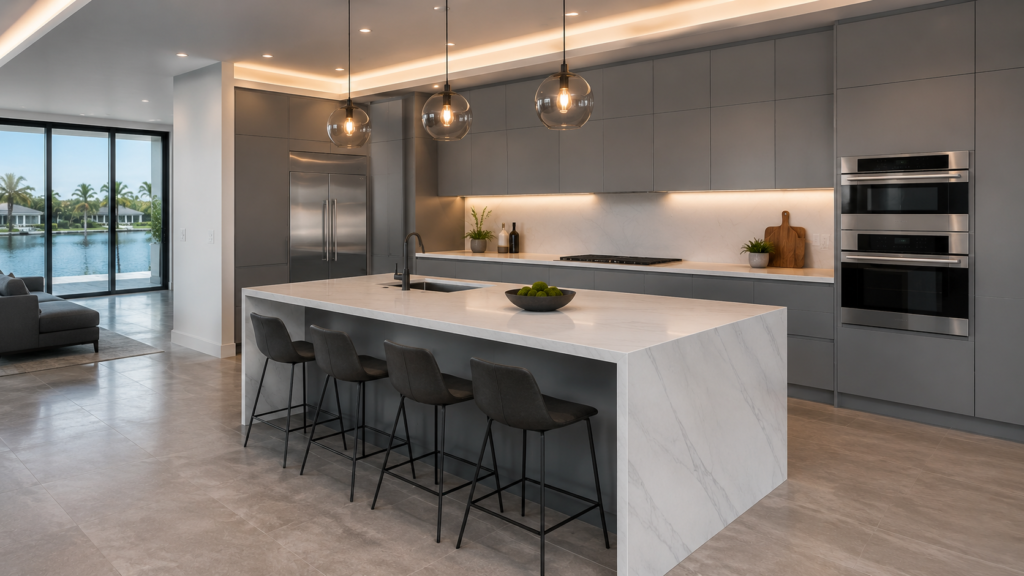 Modern Gray Cabinets