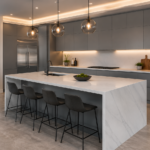 Galaxy Nickel Kitchen Cabinet Collection
