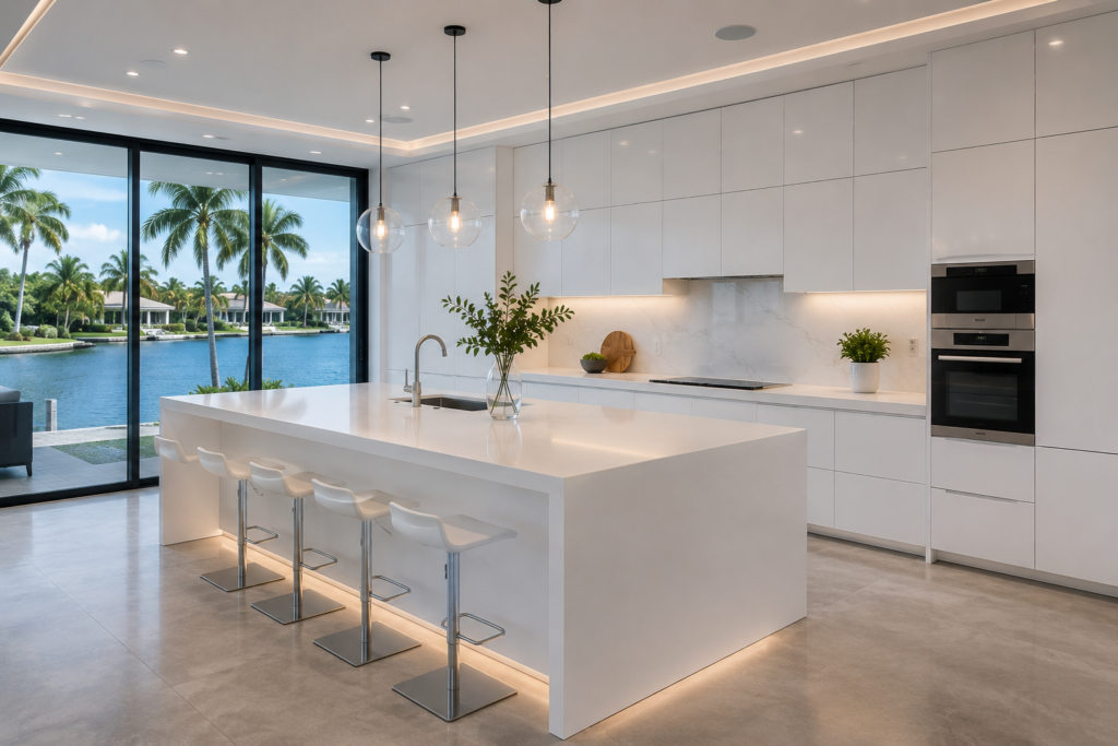 Modern White Cabinets