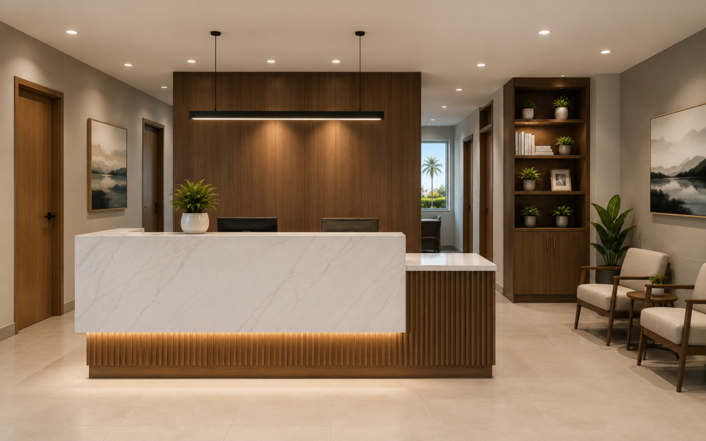 Office redesign and custom cabinetry - Florico Design South Florida