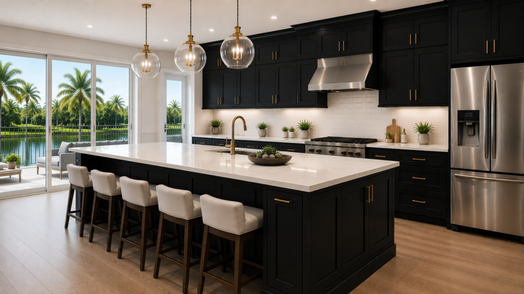 Shaker Black Cabinets