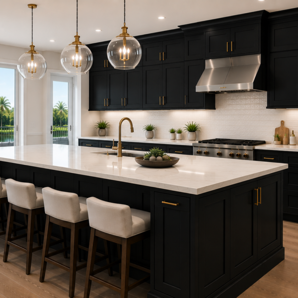 Galaxy Pitch Black Kitchen Cabinet Collection