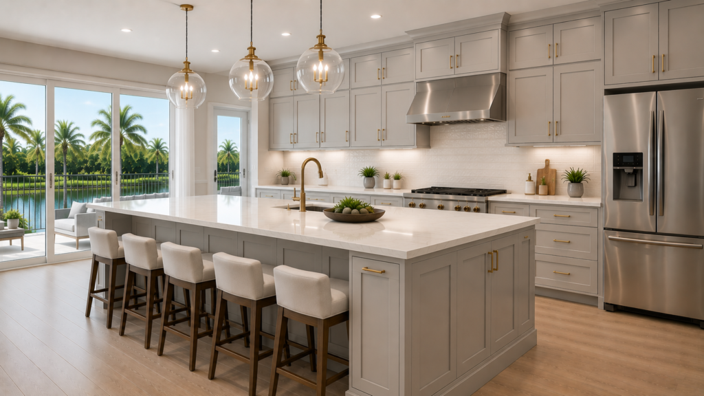 Shaker Dove Cabinets