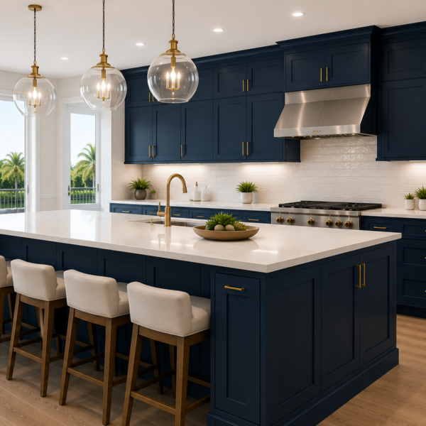 Galaxy Indigo Kitchen Cabinet Collection